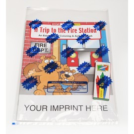A Trip to the Fire Station Coloring Book Fun Pack Logo Branded