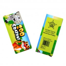 4pk Animal Crayons Logo Branded