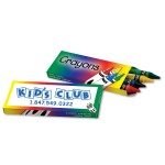 4 Pack Crayons Logo Branded