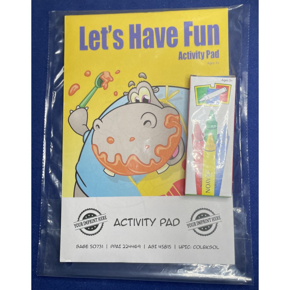 Custom Let's Have Fun Activity Pad Fun Pack