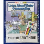 Custom Imprinted Learn About Water Conservation Coloring Book Fun Pack Set