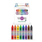 Liqui-Mark 8pk Jumbo Crayons - with FCD Custom Printed