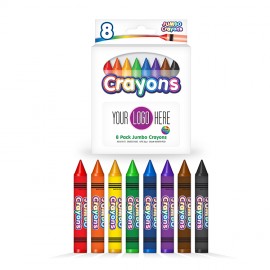 Liqui-Mark 8pk Jumbo Crayons - with FCD Custom Printed