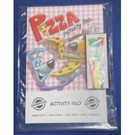 Custom Imprinted Pizza Activity Pad Fun Pack