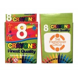 Logo Branded 8 Pack Crayons  Logo Branded 8 Pack Crayons