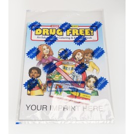 Drug Free Coloring & Activity Book Fun Pack Custom Imprinted