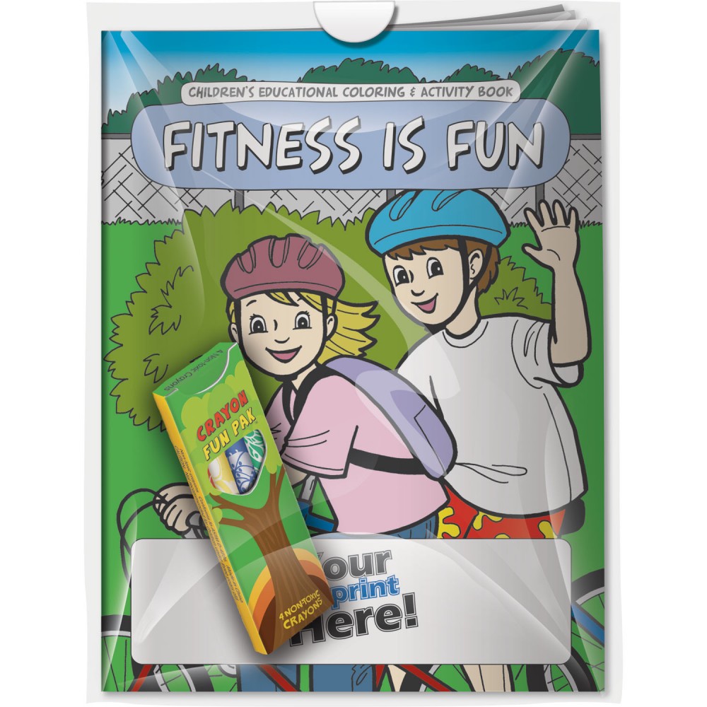 Custom Printed Combo Pack - Coloring Book & 4-Pack of Crayons (Imprinted) in a Poly Bag Custom Printed Combo Pack - Coloring Book & 4-Pack of Crayons (Imprinted) in a Poly Bag