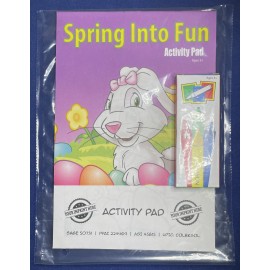 Spring Into Fun Activity Pad Fun Pack Logo Branded