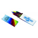 4 Count Pack of Colorful Crayons Custom Printed