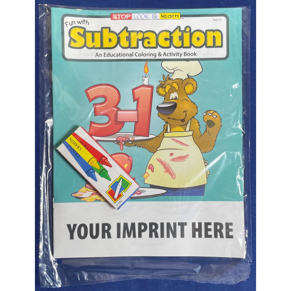 Fun with Subtraction Coloring Book Fun Pack with Logo