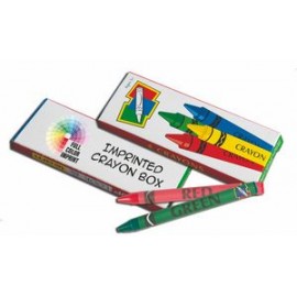 Custom Imprinted Crayons - 4 Pack Box