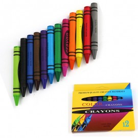 12-Piece Crayon Set Logo Branded