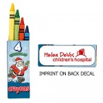 Logo Branded 4pk Holiday Crayons