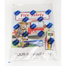 Logo Branded Fire Safety Coloring & Activity Book Fun Pack