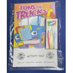 Tons of Trucks Activity Pad Fun Pack Custom Printed