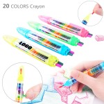 Custom Imprinted 20 Colors In 1 Crayon