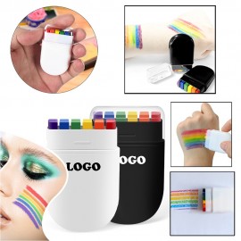 Compact Rainbow Face/Body Painting Crayon Kit for Pride Events Logo Branded