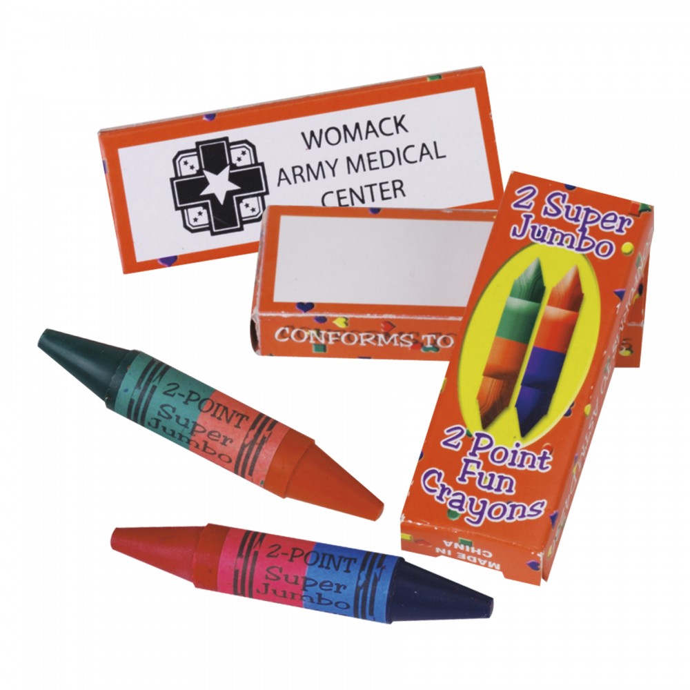 Jumbo Dual Tip Crayon Custom Printed Jumbo Dual Tip Crayon Custom Printed