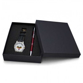 Beautiful Gift Set with Sporty Watch & Aluminum Pen Logo Branded  Beautiful Gift Set with Sporty Watch & Aluminum Pen Logo Branded
