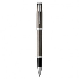 Parker IM Dark Espresso Rollerball Pen w/Chrome Trim Logo Branded  Parker IM Dark Espresso Rollerball Pen w/Chrome Trim Logo Branded