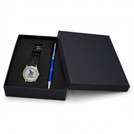 Executive Gift Set with Sleek 2-tone Dress Watch & Aluminum Pen Custom Imprinted  Executive Gift Set with Sleek 2-tone Dress Watch & Aluminum Pen Custom Imprinted