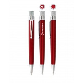 Custom Printed Tornado Classic Lacquer Red Rollerball Pen
