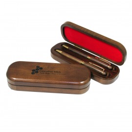 Personalized Deluxe Wood Pen & Pencil Boxed Set