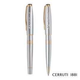 Custom Cerruti 1881 Bicolore Ballpoint Pen & Rollerball Pen Gift Set