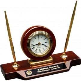 Customized Liberty Signature Clock/esk Pen Set II