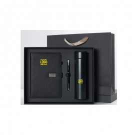 A5 Business Gift Set with Notebook Pen and Insulated Bottle Logo Branded