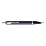 Custom Imprinted Parker IM Matte Blue with Chrome Trim Ballpoint Pen