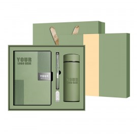 A5 Notebook Gift Set(Metal pen/Thermos /USB Flash Drive) Custom Imprinted
