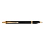 Parker IM Black Lacquer Ballpoint Pen Gold Trim Custom Printed