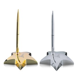 Custom Printed Hollister Star Paperweight with Pen  Custom Printed Hollister Star Paperweight with Pen