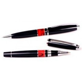 Intrepid Ballpoint & Rollerball Pen Set w/Acrylic Center Band Custom Printed  Intrepid Ballpoint & Rollerball Pen Set w/Acrylic Center Band Custom Printed