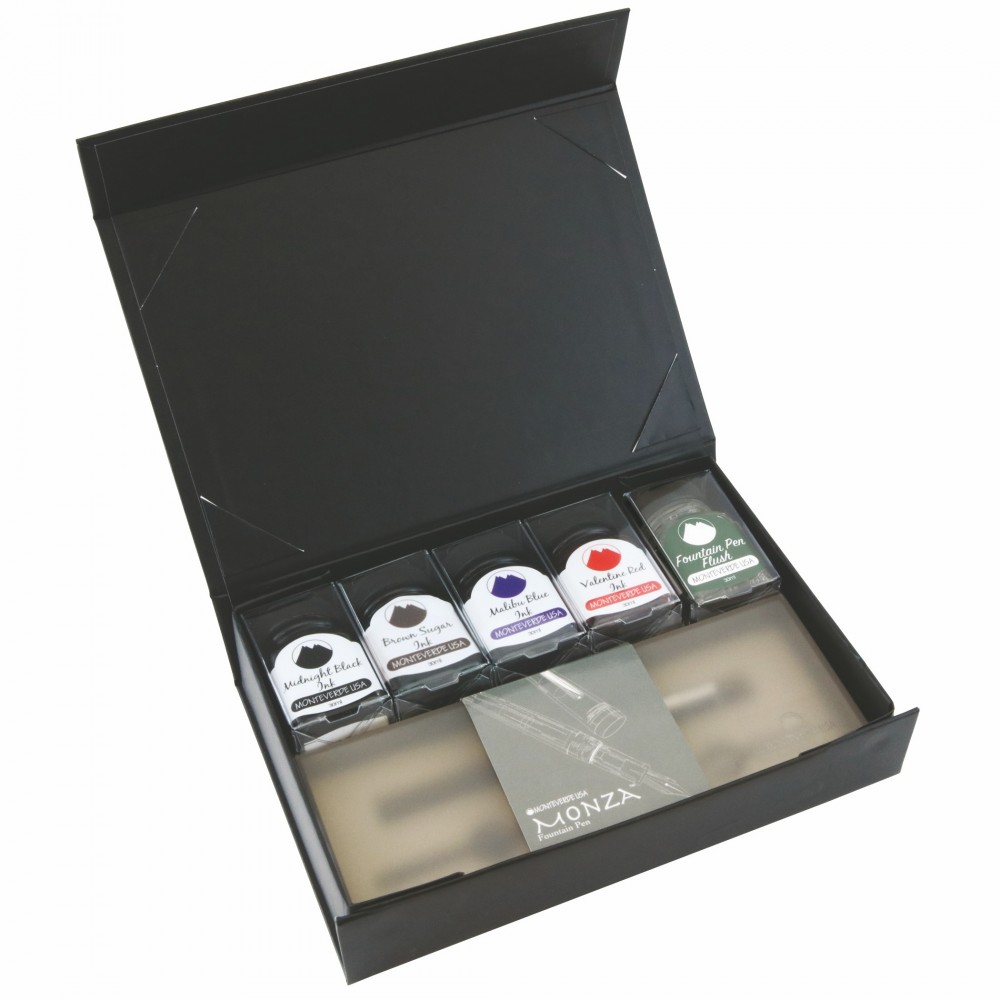Monteverde USA Monza Signature Gift Set with Ink (Gray Sky - Broad Nib) Custom Imprinted Monteverde USA Monza Signature Gift Set with Ink (Gray Sky - Broad Nib) Custom Imprinted