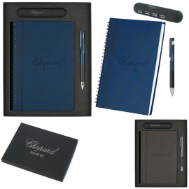 Logo Branded Bergamo Tech & Stationery Gift Set