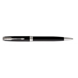 Luxury Line Parker Sonnet Matte Black Retractable Ballpoint w/Chrome Trim Custom Imprinted  Luxury Line Parker Sonnet Matte Black Retractable Ballpoint w/Chrome Trim Custom Imprinted