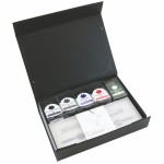 Custom Printed Monteverde USA Monza Signature Gift Set with Ink (Crystal Clear - Medium Nib)