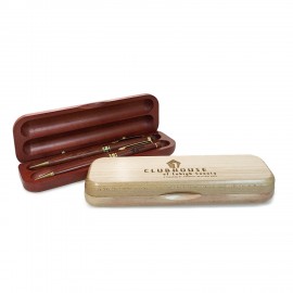 Promotional Wood Pen & Pencil Boxed Set