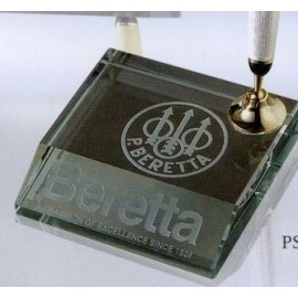 Custom Imprinted Jade Glass Pen Set w/ Gold Pen & Funnel  Custom Imprinted Jade Glass Pen Set w/ Gold Pen & Funnel