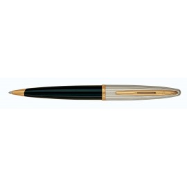 Custom Imprinted Waterman Carene Ballpoint Deluxe Black Gold Trim