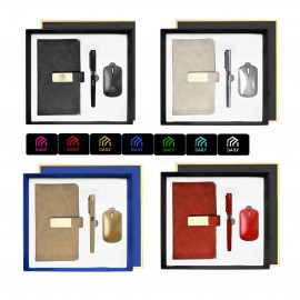 3 Pieces Business Gift Set (Black, Red, Golden In Stock) with Logo