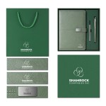 Custom Printed Premium Business Gift Set with Magnetic Notebook and Metal Pen