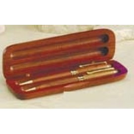 Customized Piano Wood Executive Pen & Pencil Set w/Box