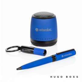 Personalized Hugo Boss Gear Matrix 3pc Gift Set - Blue