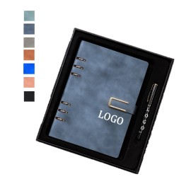 Custom Imprinted Loose Leaf Notebook With Pen Business Set