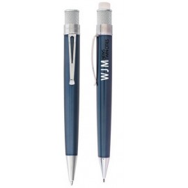 Tornado Ice Blue Pen & Pencil Gift Set Custom Imprinted