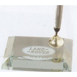 Custom Imprinted Jade Glass Pen Set w/1 Pearl Black Pen ("x4"x3")