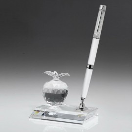 White Ballpoint Pen Set - Desktop Award Custom Imprinted